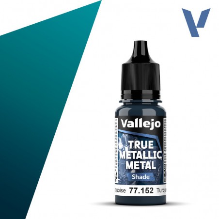 Vallejo, Hydra Turquoise (Shade) - 18ml - True Metallic Metal