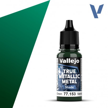 Vallejo, Beetle Green (Shade) - 18ml - True Metallic Metal