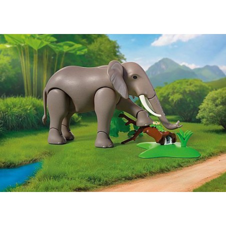 Playmobil Animals & Friends - Olifant met dierenverzorger, 72068
