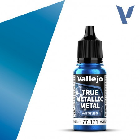 Vallejo, Sapphire Blue (Airbrush) - 18ml - True Metallic Metal