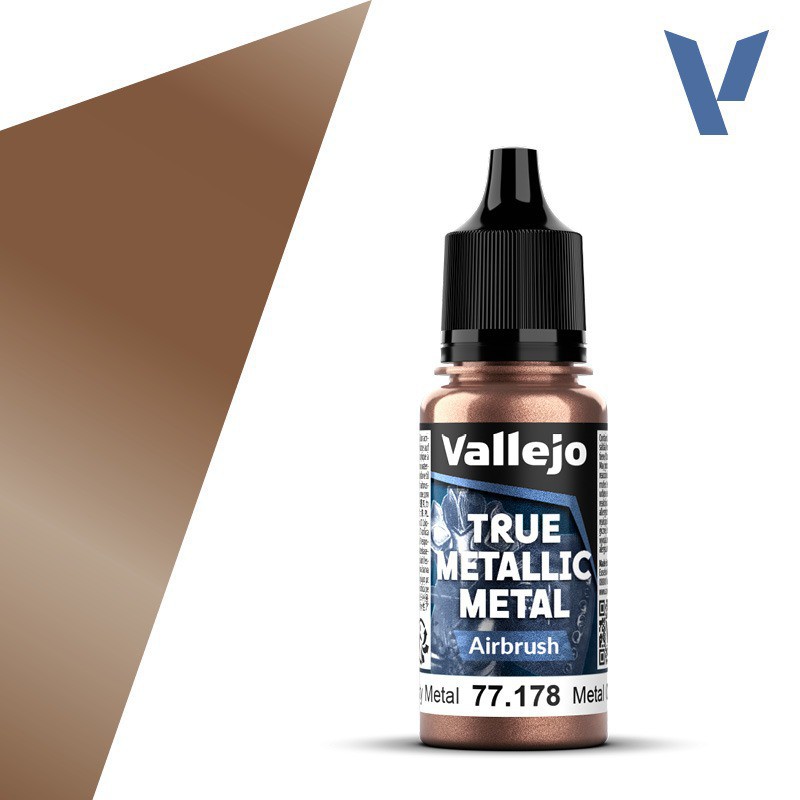 Vallejo, Rusty Metal (Airbrush) - 18ml - True Metallic Metal