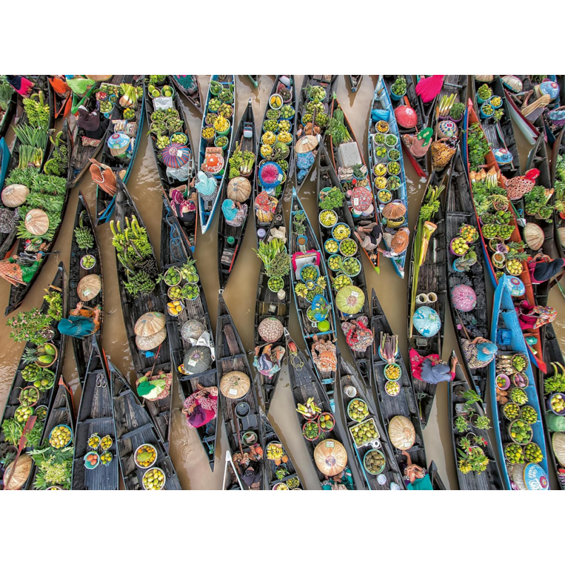 Floating Market, Indonesia 500 stukjes Ravensburger