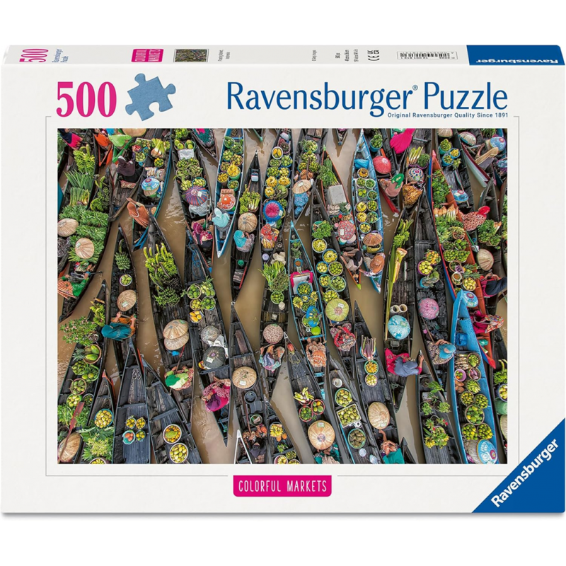 Floating Market, Indonesia, 500 stukjes Ravensburger
