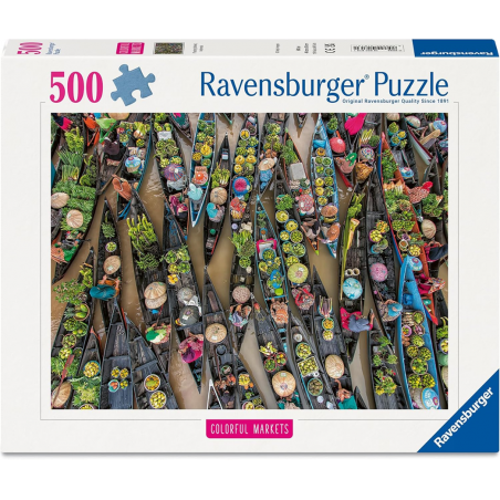 Floating Market, Indonesia, 500 stukjes Ravensburger