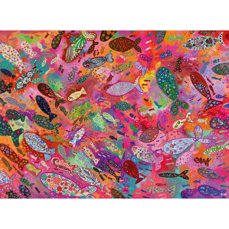 Fish in Fuchsia, 500 stukjes Ravensburger