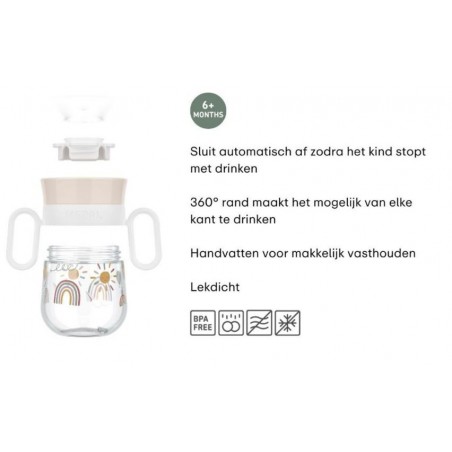 Mepal - Mio 360° drinkbeker 200 ml, Sunshine & Rainbow