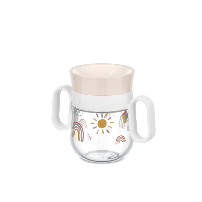 Mepal - Mio 360° drinkbeker 200 ml, Sunshine & Rainbow