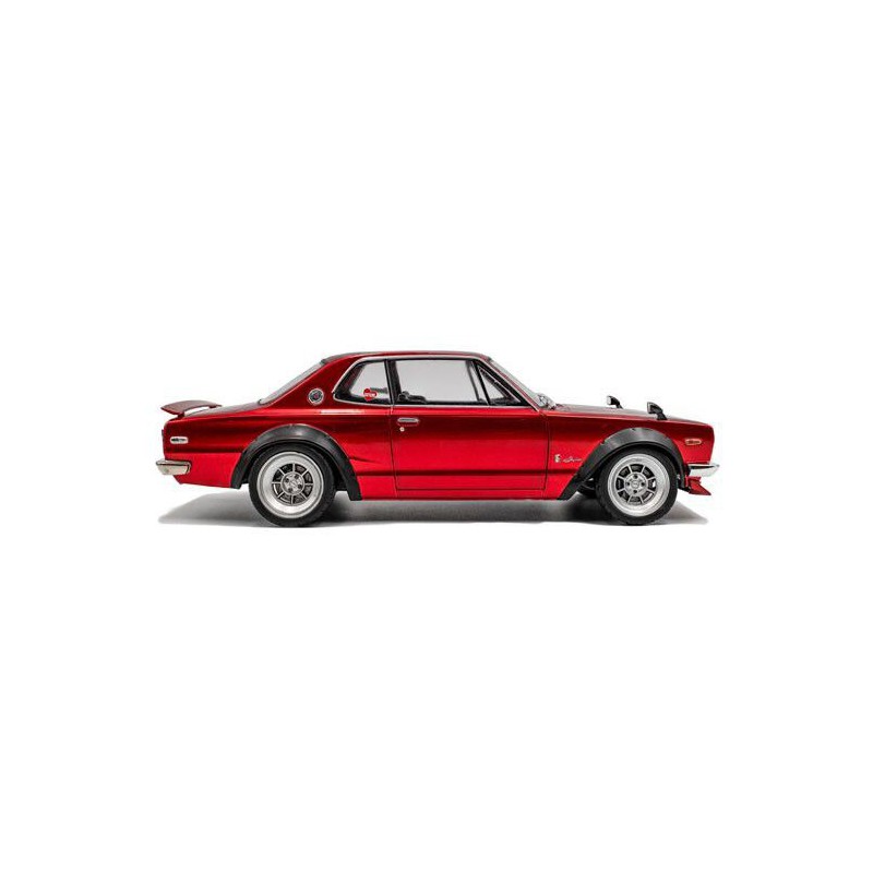 Nissan Skyline (C10) Hakosuka Solido Works '70, rood met. - 1:18 - Solido