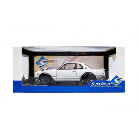Nissan Skyline (C10) Hakosuka Solido Works '70, wit - 1:18 - Solido