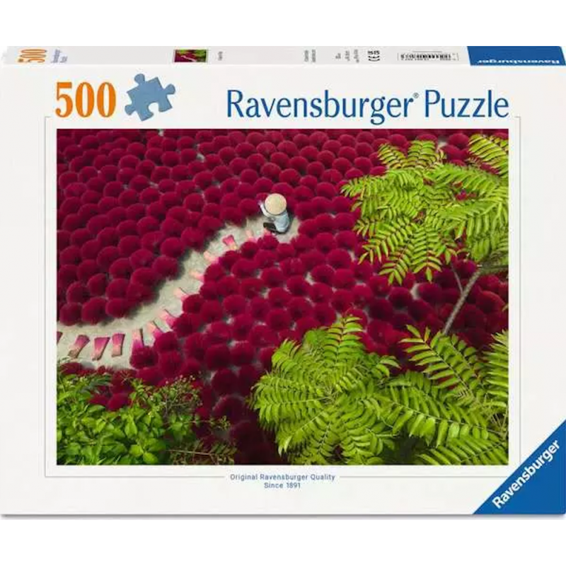 A sea of red, 500 stukjes Ravensburger