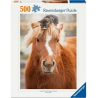 Pony and cat, 500 stukjes Ravensburger