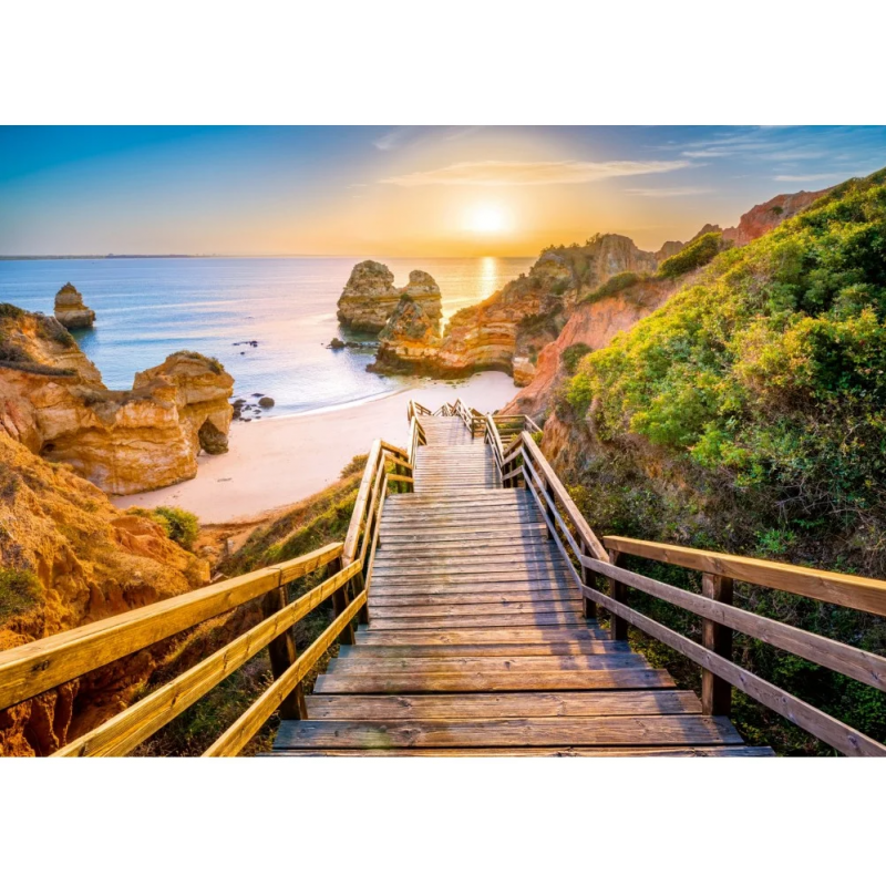 1000stukjes puzzel Ravensburger Stairway to Camilo Beach