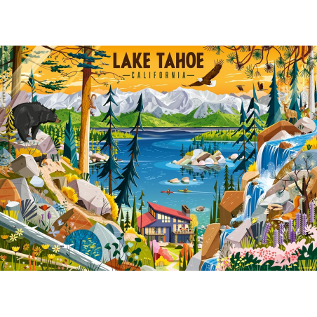 1000stukjes puzzel Ravensburger Sacred Lake Tahoe