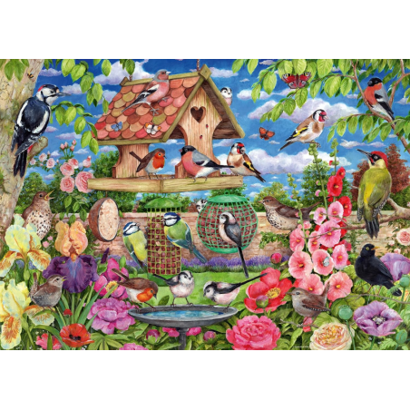 1000stukjes puzzel Ravensburger A bird's banquet