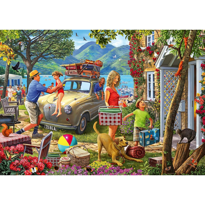 1000stukjes puzzel Ravensburger Holiday Cottage