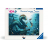 Enchanted depths, Dragon, Mermaid and turtles, 1000 stukjes Ravensburger