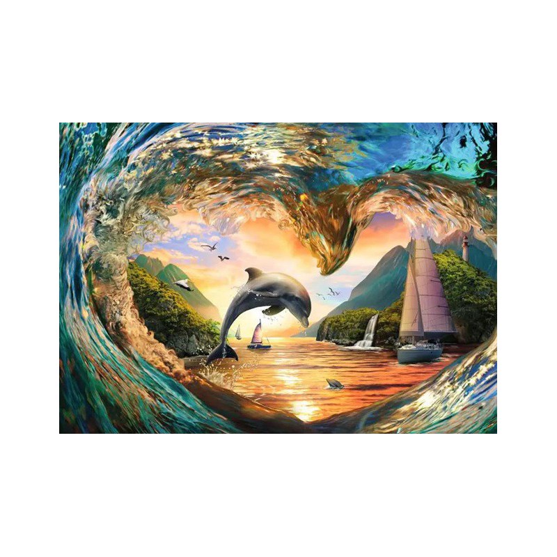 1000stukjes puzzel Ravensburger Sunset Splash
