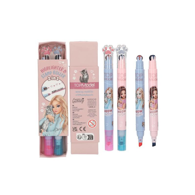 TOPModel tekstmarker en stempelroller 12626