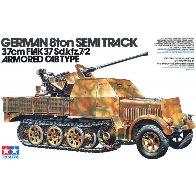 German SO. KFZ 7/2.FLAK37 1:35, Tamiya