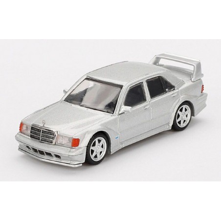 Mercedes Benz 190E 2.5-1.6 Evo 2 '89, zilver (852) - Mini GT