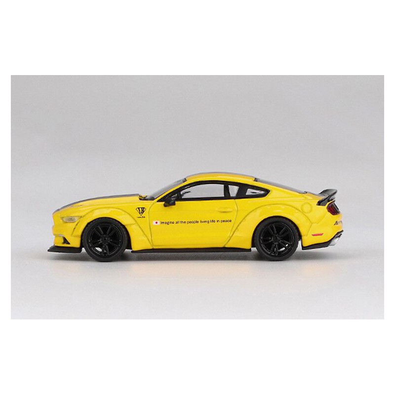 Ford Mustang LB-Works triple yellow '15 (1077) - Mini GT