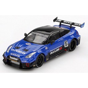 Nissan GTR R35 LB-Silhouette Works 5 GT '25, blauw (1124) - Mini GT