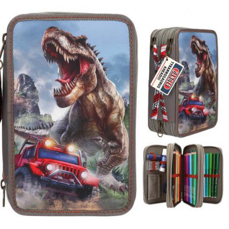 Dino World 3-vaks etui NEW WORLD 13693