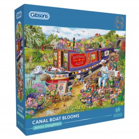 Canal Boat Blooms, 1000 stukjes, Gibsons