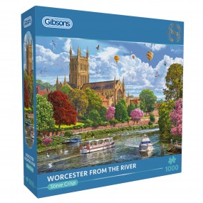 Worcester from the River, (1000) Gibsons puzzel