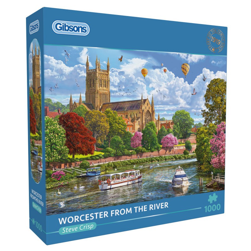 Worcester from the River, (1000) Gibsons puzzel