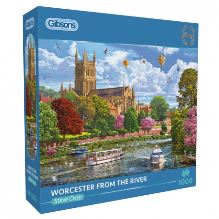 Worcester from the River, (1000) Gibsons puzzel