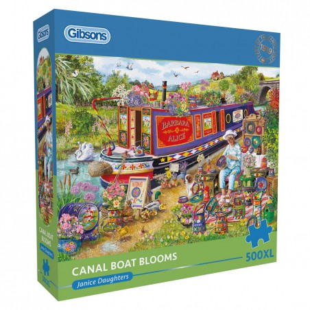 Canal Boat Blooms, 500XL stukjes, Gibsons