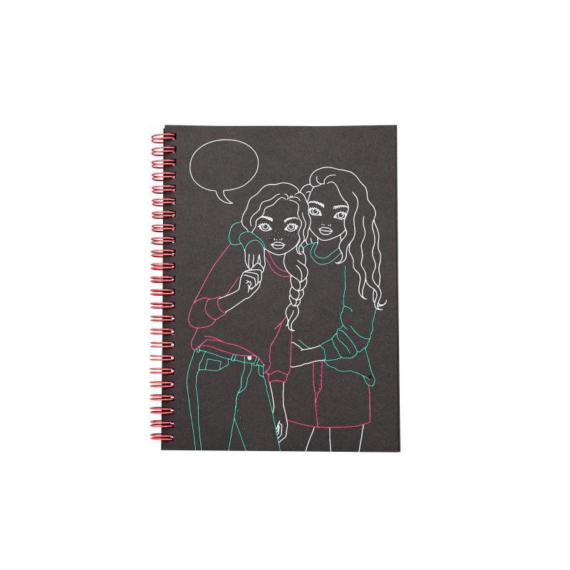TOPModel neon Doodle kleurboek met neon stiften 13217