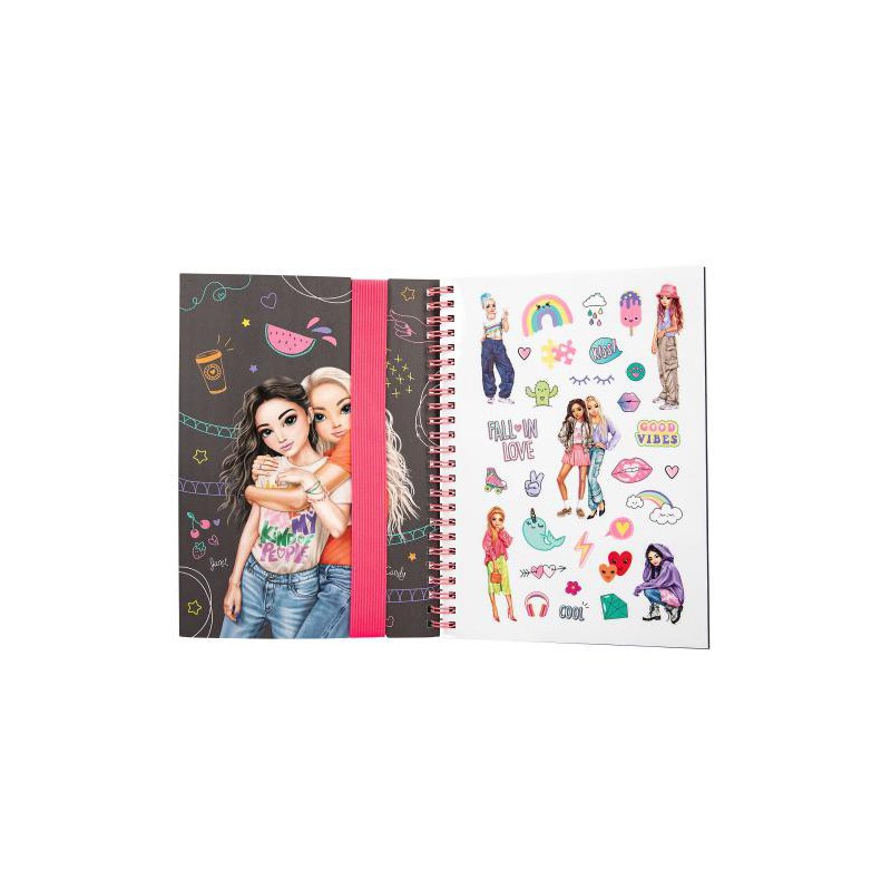 TOPModel neon Doodle kleurboek met neon stiften 13217