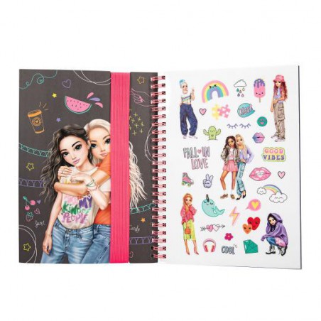 TOPModel neon Doodle kleurboek met neon stiften 13217