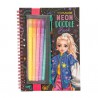 TOPModel neon Doodle kleurboek met neon stiften 13217
