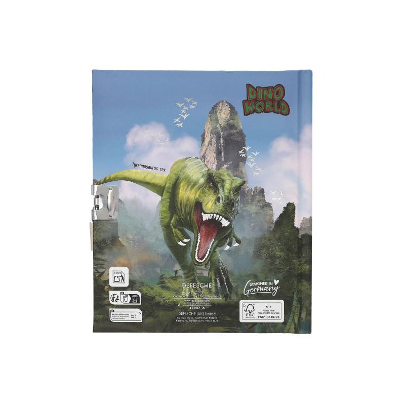 Dino World dagboek met slot 13997