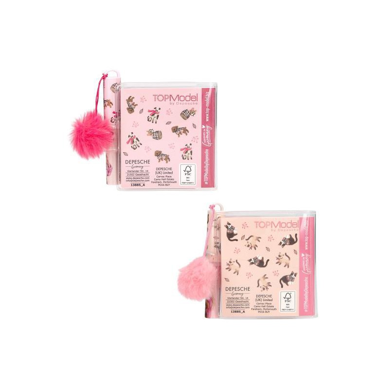 TOPModel mini schrijfblok met pen FUR EVER FRIENDS 13885