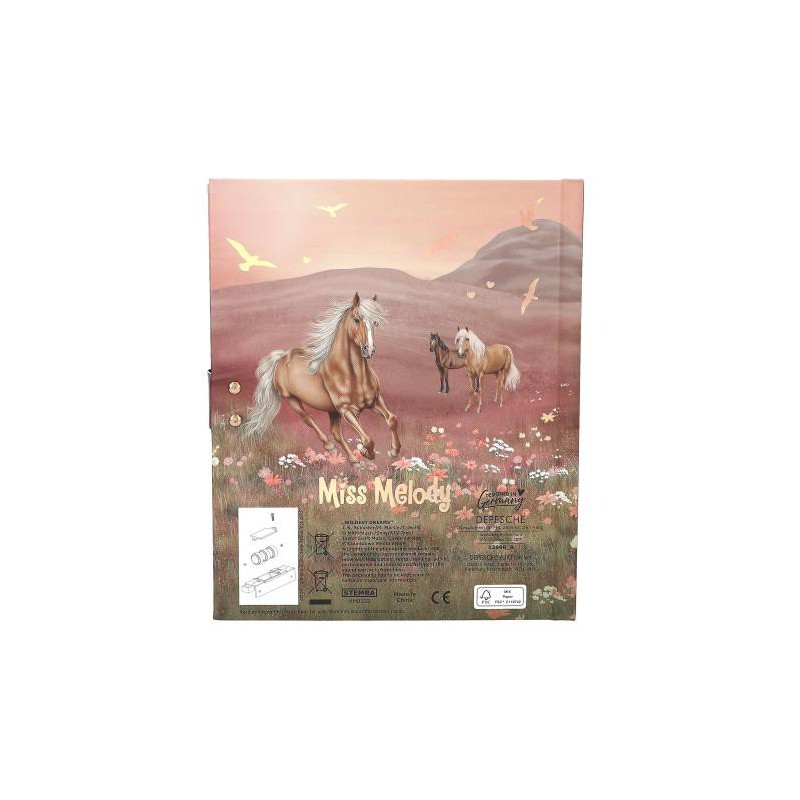 Miss Melody dagboek met code en geluid 13998