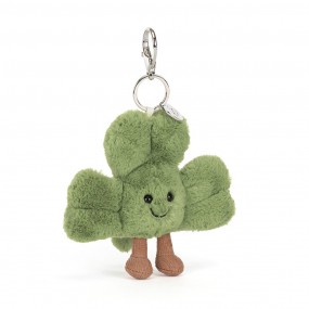 Amuseables Siofra shamrock bag charm, Jellycat