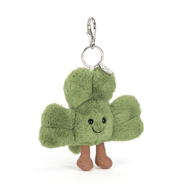 Amuseables Siofra shamrock bag charm, Jellycat