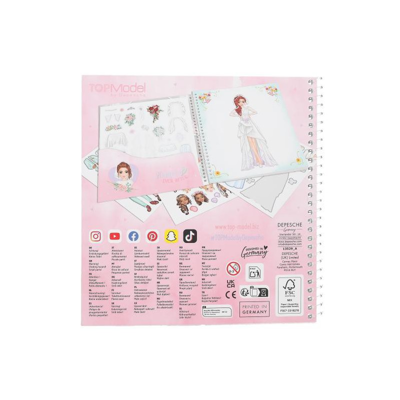 TOPModel Dress Me Up stickerboek Wedding 13529