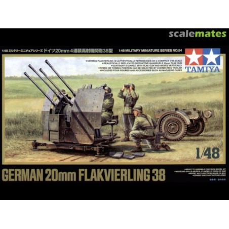 German 20MM Flakvierling 1:48, Tamiya