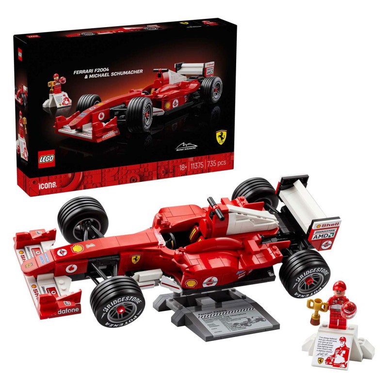 LEGO ICONS - 11375 Ferrari F2004 en Michael Schumacher