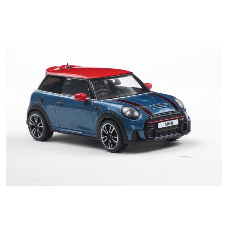 Mini Cooper John Cooper Works '23, blauw metallic - 1:43 - Solido