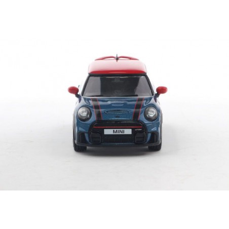 Mini Cooper John Cooper Works '23, blauw metallic - 1:43 - Solido