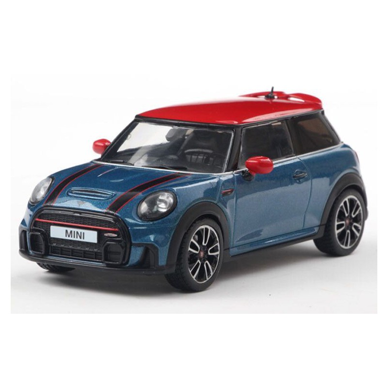 Mini Cooper John Cooper Works '23, blauw metallic - 1:43 - Solido