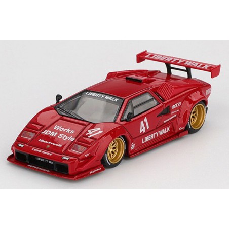 Lamborghini Countach Liberty Walk '25, rood (1100) (blister verpakking)