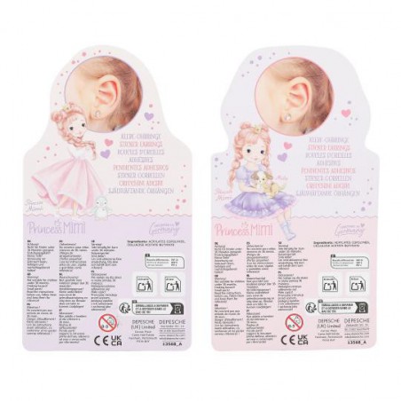 Princess Mimi sticker oorbellen 13568