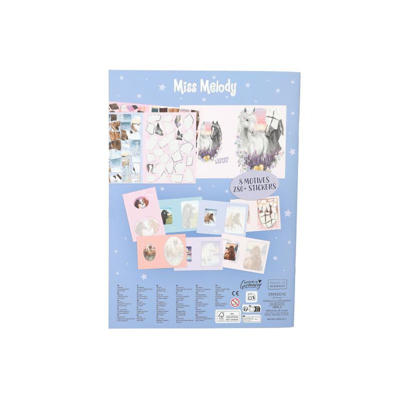 Miss Melody nummer stickers 13879